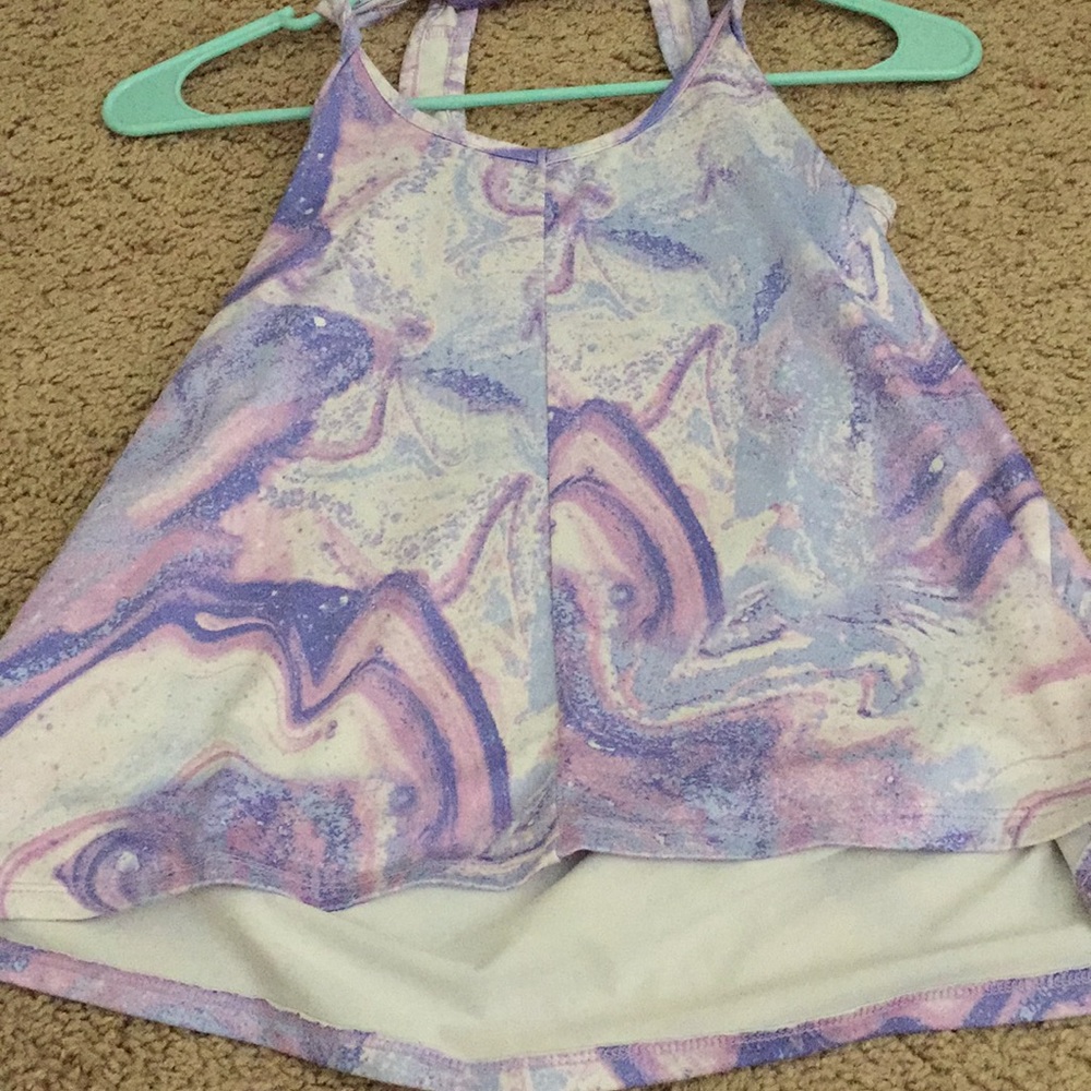 Purple marble athletic tank top//target